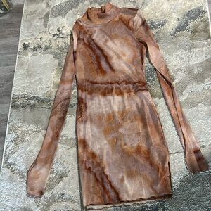 Sheer mini dress - boutique